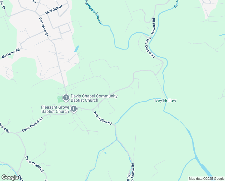map of restaurants, bars, coffee shops, grocery stores, and more near 1253 Davis Chapel Road in LaFollette