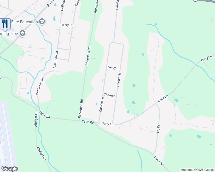 map of restaurants, bars, coffee shops, grocery stores, and more near 721 Carolyn Lane in Gallatin