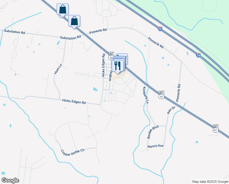 map of restaurants, bars, coffee shops, grocery stores, and more near 665 Centre Street in Pleasant View