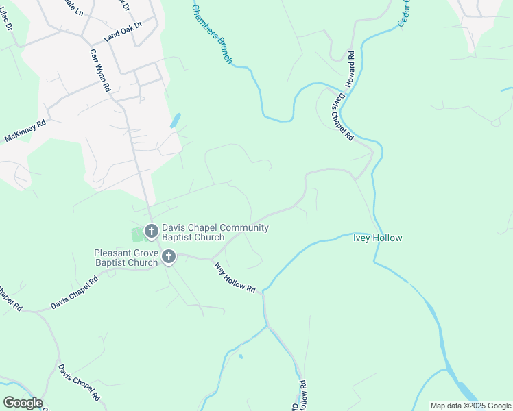 map of restaurants, bars, coffee shops, grocery stores, and more near 1253 Davis Chapel Road in LaFollette