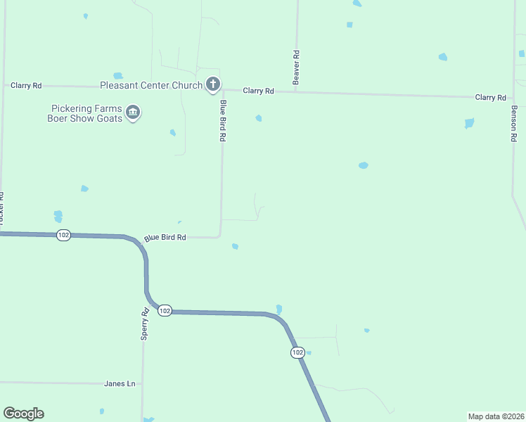 map of restaurants, bars, coffee shops, grocery stores, and more near 10904 Blue Bird Road in Gravette