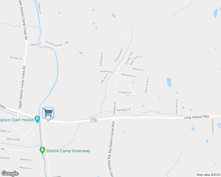map of restaurants, bars, coffee shops, grocery stores, and more near 224 Carellton Drive in Gallatin