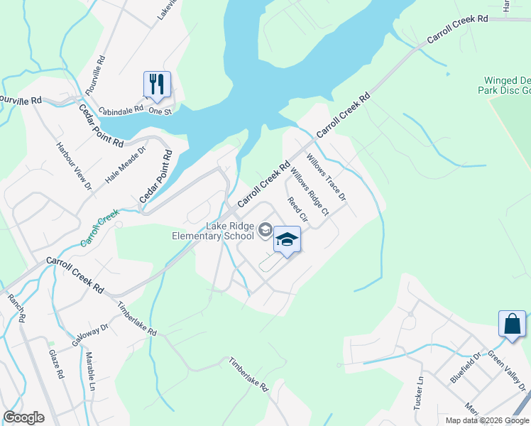map of restaurants, bars, coffee shops, grocery stores, and more near 106 Lee Carter Drive in Johnson City