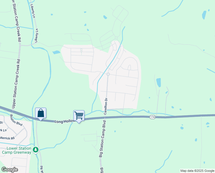 map of restaurants, bars, coffee shops, grocery stores, and more near 211 Riding Club Court in Gallatin