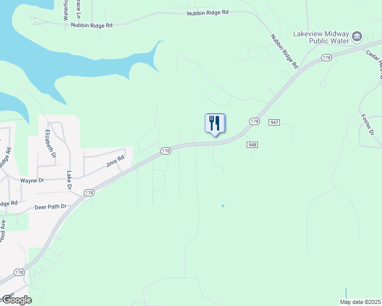 map of restaurants, bars, coffee shops, grocery stores, and more near 61 Grand Oak Road in Lakeview