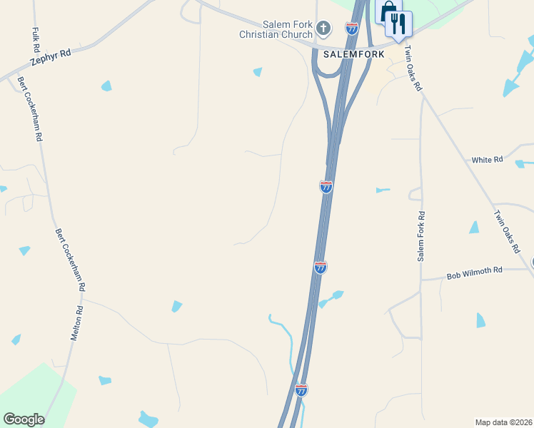 map of restaurants, bars, coffee shops, grocery stores, and more near 464 Grover Simmons Road in Dobson