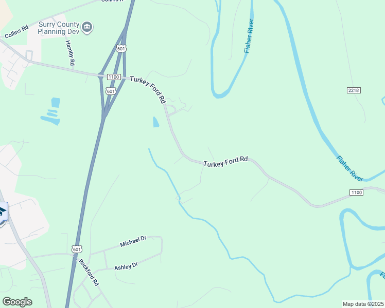 map of restaurants, bars, coffee shops, grocery stores, and more near 389 Turkey Ford Rd in Dobson