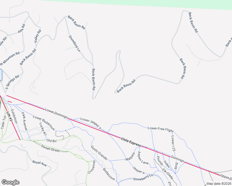 map of restaurants, bars, coffee shops, grocery stores, and more near 220 Back Basin Road in Angel Fire
