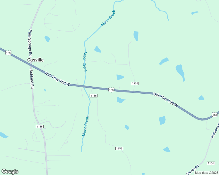 map of restaurants, bars, coffee shops, grocery stores, and more near 10258 U.S. 158 in Ruffin