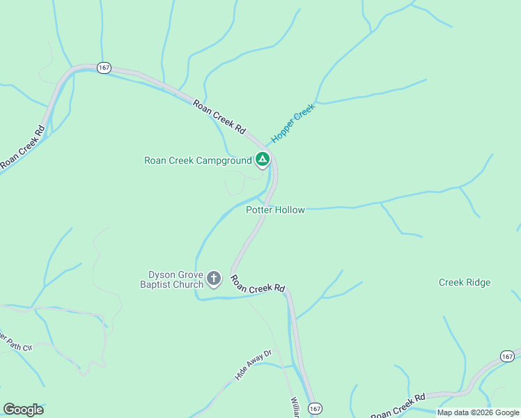 map of restaurants, bars, coffee shops, grocery stores, and more near 8502 Roan Creek Road in Butler