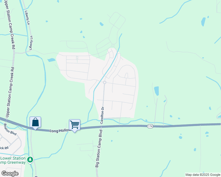 map of restaurants, bars, coffee shops, grocery stores, and more near 211 Riding Club Court in Gallatin