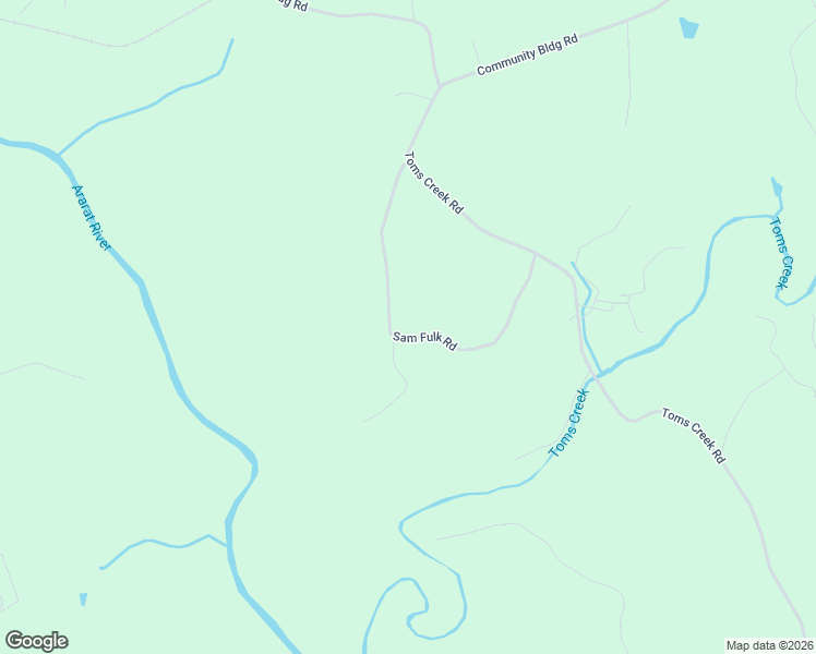 map of restaurants, bars, coffee shops, grocery stores, and more near 322 Sam Fulk Road in Pilot Mountain