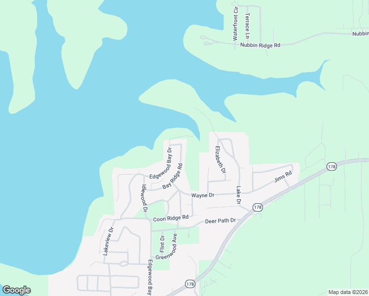 map of restaurants, bars, coffee shops, grocery stores, and more near 351 Bay Ridge Road in Lakeview