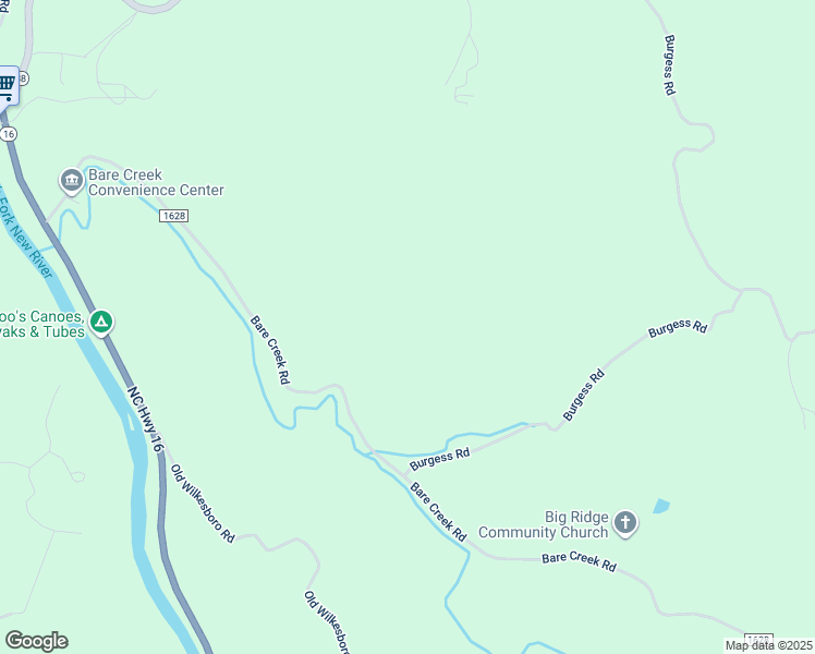 map of restaurants, bars, coffee shops, grocery stores, and more near 1131 Bare Creek Road in Jefferson