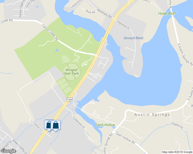 map of restaurants, bars, coffee shops, grocery stores, and more near 1010 Harbour Drive in Johnson City