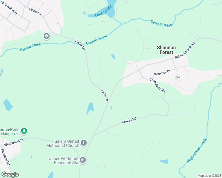 map of restaurants, bars, coffee shops, grocery stores, and more near 811 Salem Church Road in Reidsville