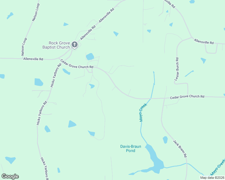 map of restaurants, bars, coffee shops, grocery stores, and more near 91-365 Cedar Grove Church Road in Roxboro