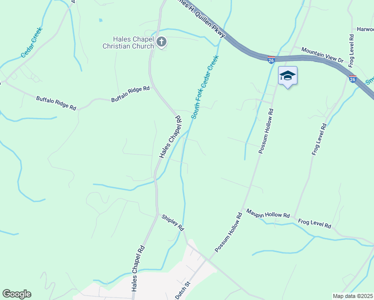 map of restaurants, bars, coffee shops, grocery stores, and more near 116 Cross Creek Court in Gray