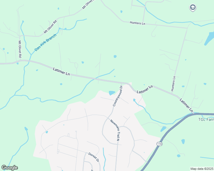 map of restaurants, bars, coffee shops, grocery stores, and more near 1417 Latimer Lane in Hendersonville