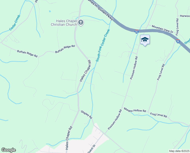 map of restaurants, bars, coffee shops, grocery stores, and more near 116 Cross Creek Court in Gray
