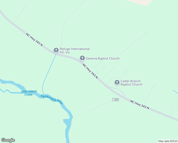 map of restaurants, bars, coffee shops, grocery stores, and more near 793 North Carolina Highway 343 North in Camden