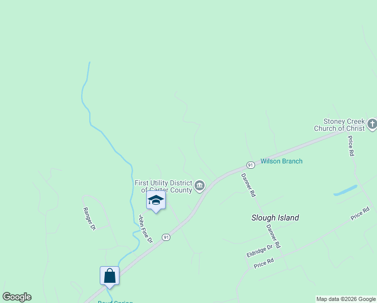 map of restaurants, bars, coffee shops, grocery stores, and more near 145 Bernie Lewis Road in Elizabethton