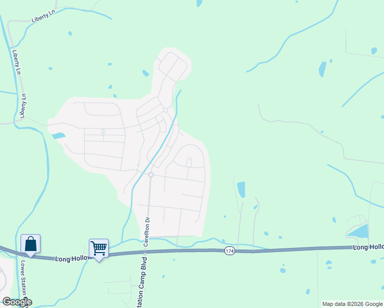 map of restaurants, bars, coffee shops, grocery stores, and more near 337 Black Thorn Lane in Gallatin