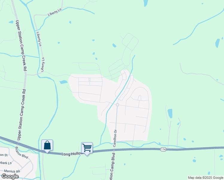 map of restaurants, bars, coffee shops, grocery stores, and more near 131 Monarchos Drive in Gallatin