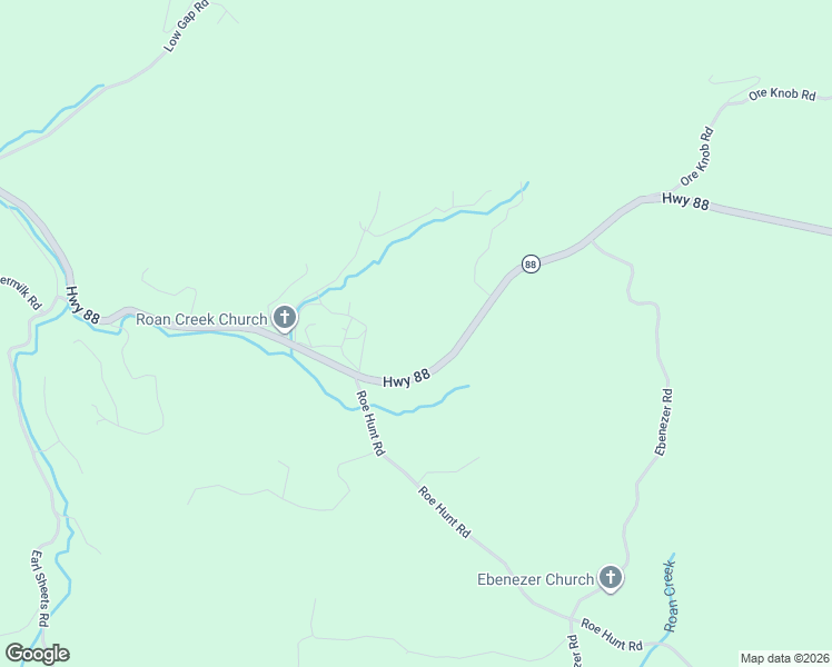map of restaurants, bars, coffee shops, grocery stores, and more near 4663 Nc Highway 88e in Jefferson