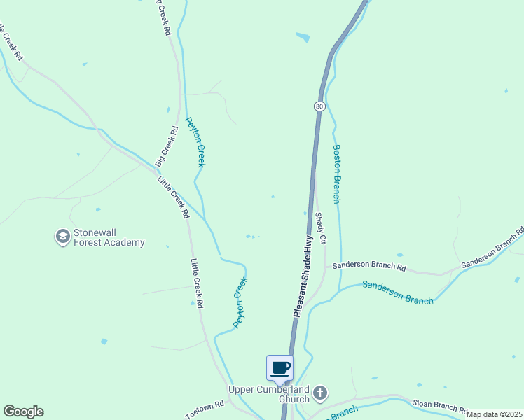 map of restaurants, bars, coffee shops, grocery stores, and more near in Pleasant Shade