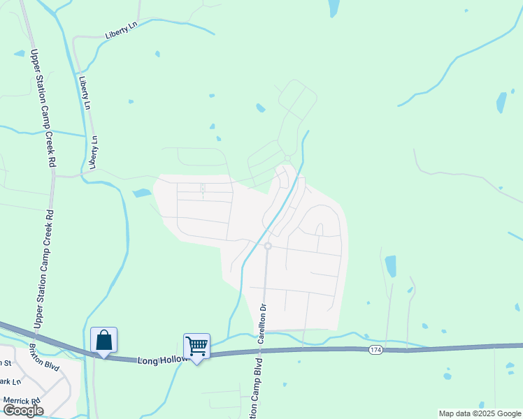 map of restaurants, bars, coffee shops, grocery stores, and more near 131 Monarchos Drive in Gallatin
