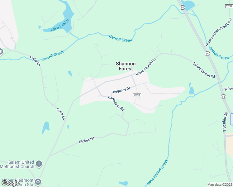 map of restaurants, bars, coffee shops, grocery stores, and more near 242 Regency Drive in Reidsville