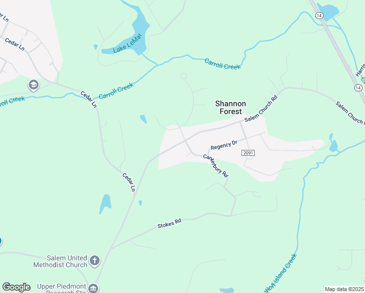 map of restaurants, bars, coffee shops, grocery stores, and more near 674 Salem Church Road in Reidsville