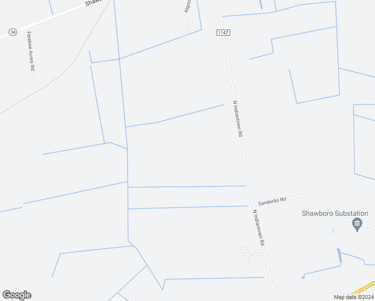 map of restaurants, bars, coffee shops, grocery stores, and more near 314 North Indian Town Road in Shawboro