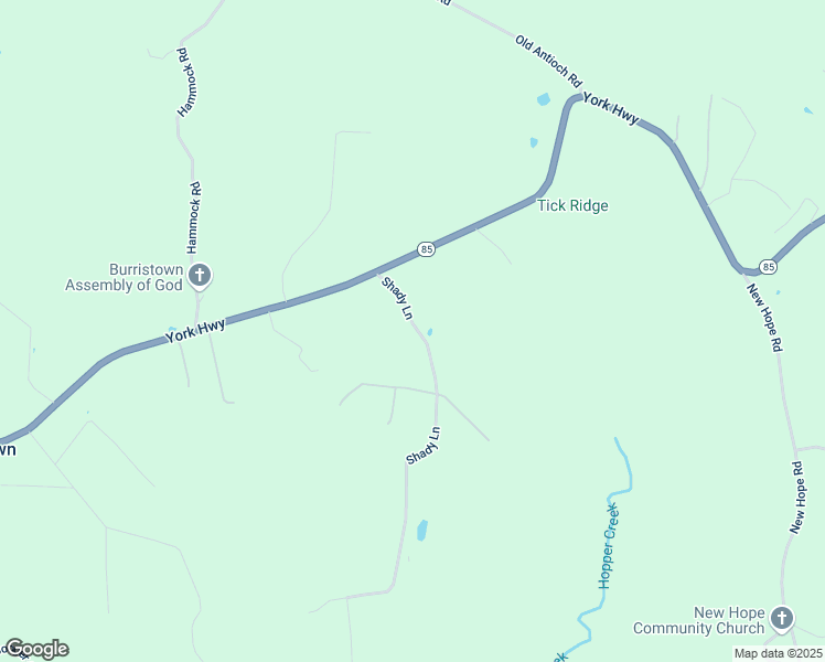 map of restaurants, bars, coffee shops, grocery stores, and more near 174 Shady Lane in Gainesboro