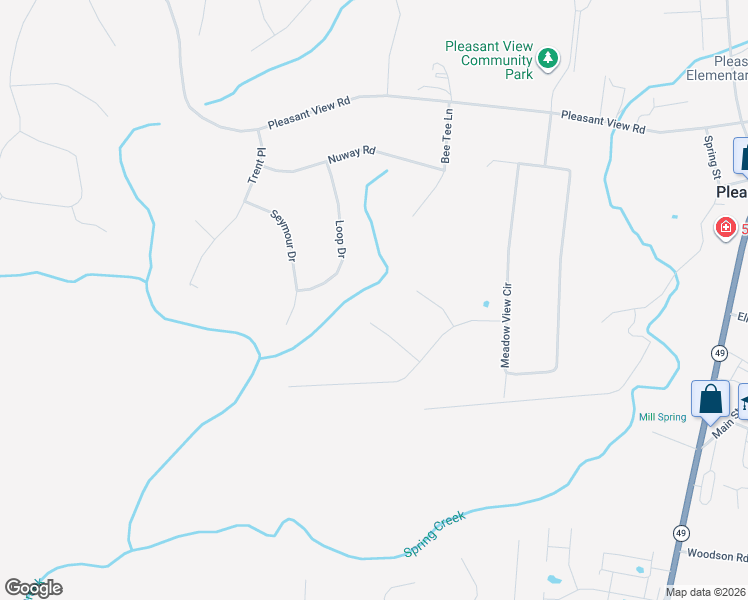 map of restaurants, bars, coffee shops, grocery stores, and more near 5232 Grand View Lane in Pleasant View