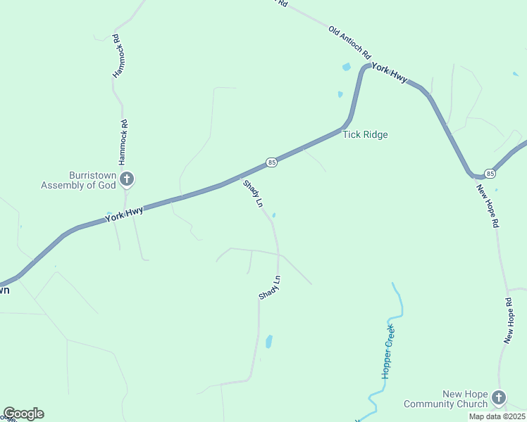 map of restaurants, bars, coffee shops, grocery stores, and more near 174 Shady Lane in Gainesboro
