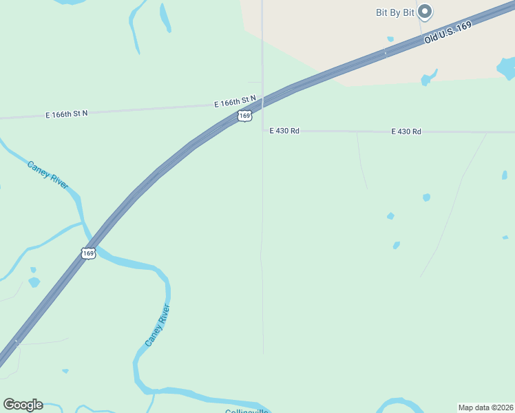 map of restaurants, bars, coffee shops, grocery stores, and more near 16500-16998 North 161st East Avenue in Oologah