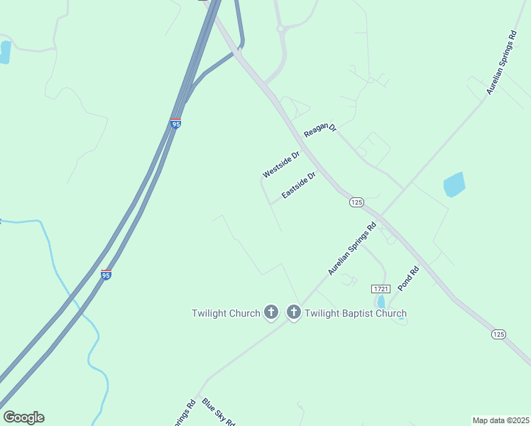map of restaurants, bars, coffee shops, grocery stores, and more near 250 Westside Drive in Roanoke Rapids