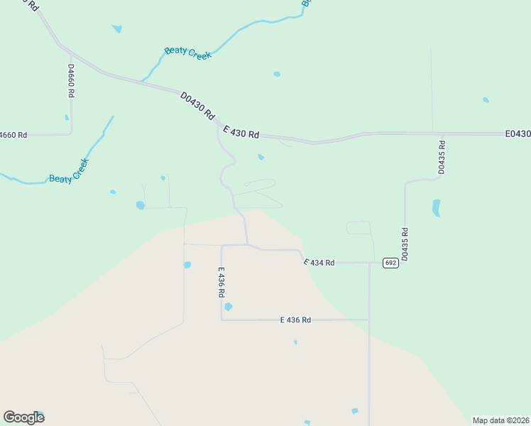 map of restaurants, bars, coffee shops, grocery stores, and more near 43244 South 685 Road in Jay