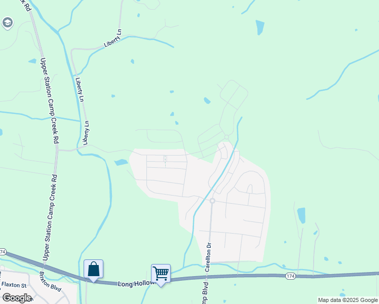 map of restaurants, bars, coffee shops, grocery stores, and more near 286 Cloverbrook Way in Gallatin