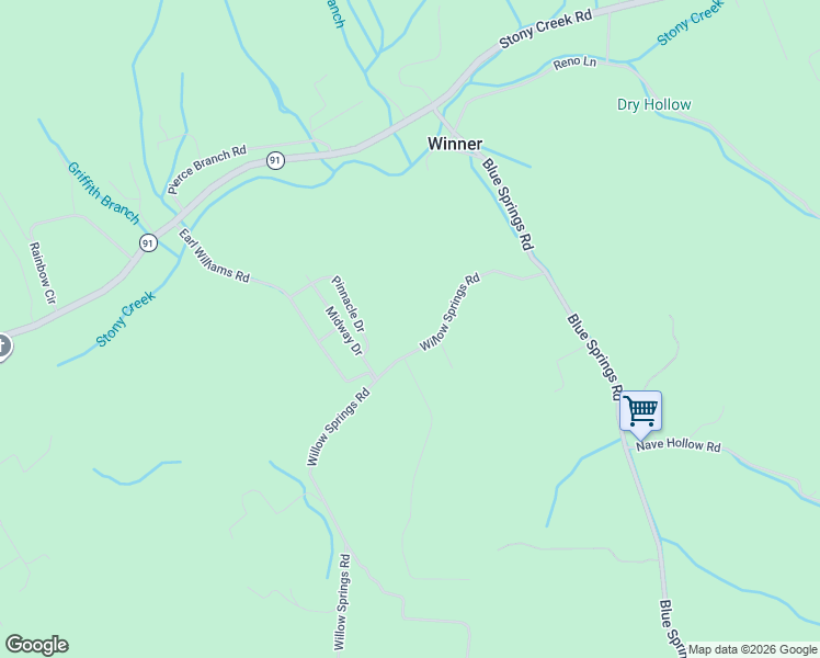 map of restaurants, bars, coffee shops, grocery stores, and more near 153 Pinnacle Drive in Elizabethton