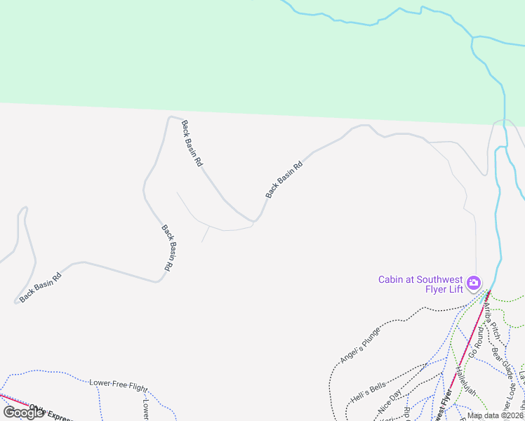 map of restaurants, bars, coffee shops, grocery stores, and more near Back Basin Road in Angel Fire