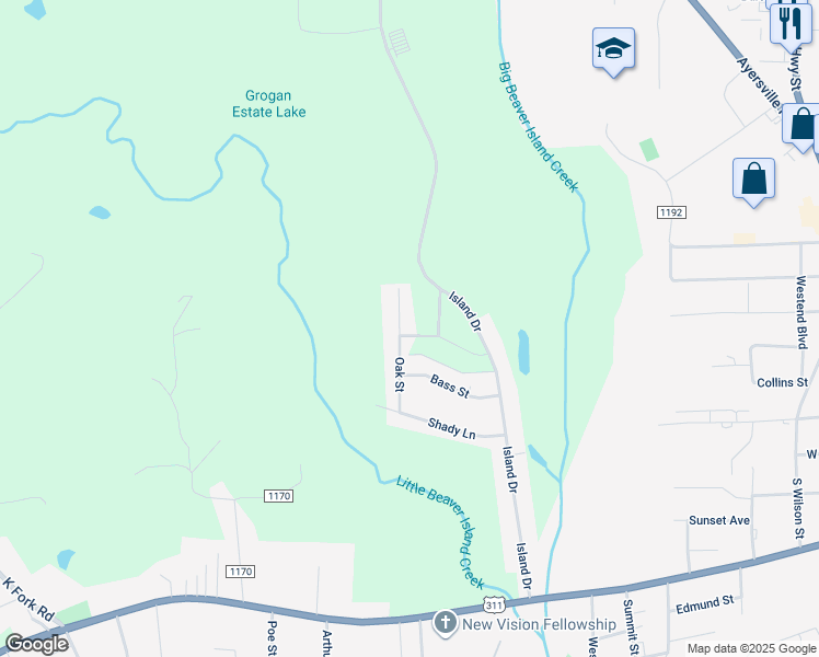 map of restaurants, bars, coffee shops, grocery stores, and more near 412 Oak St in Madison