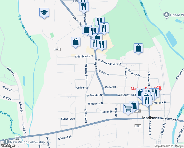 map of restaurants, bars, coffee shops, grocery stores, and more near 329 North Wilson Street in Madison