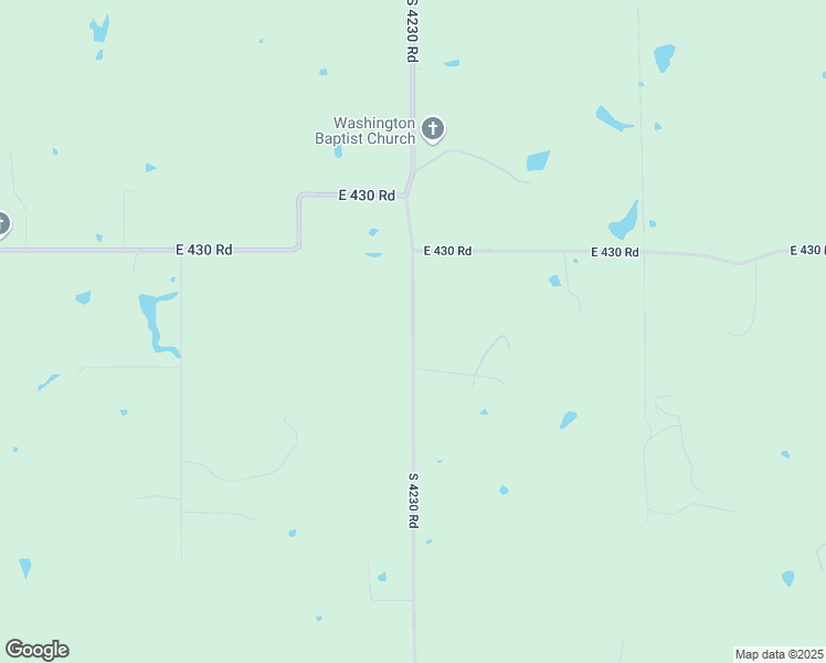 map of restaurants, bars, coffee shops, grocery stores, and more near South 4230 Road in Claremore