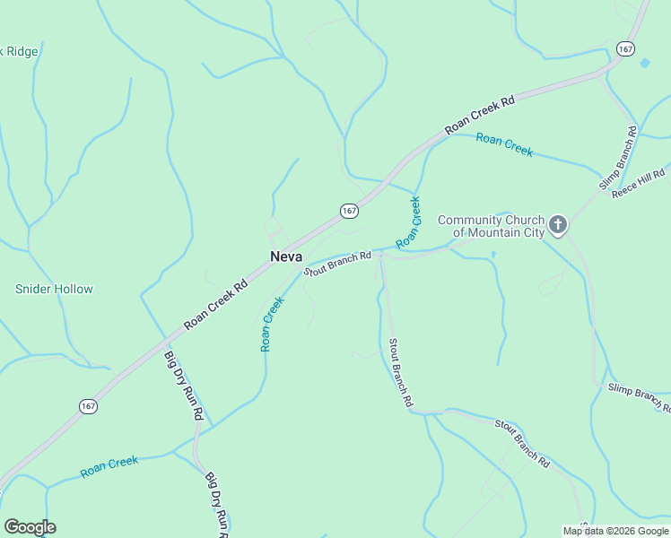 map of restaurants, bars, coffee shops, grocery stores, and more near 262 Stout Branch Road in Mountain City