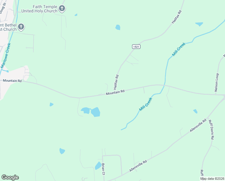 map of restaurants, bars, coffee shops, grocery stores, and more near 1401 Mountain Road in Roxboro