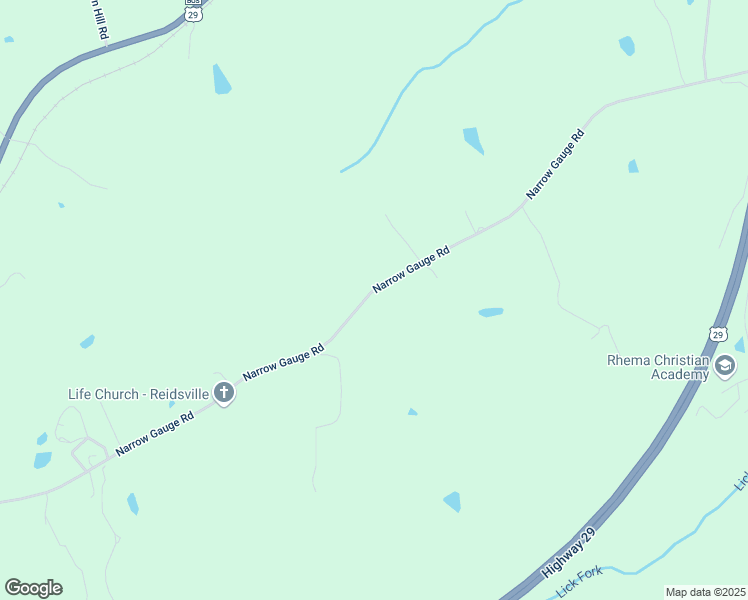 map of restaurants, bars, coffee shops, grocery stores, and more near 1188 Narrow Gauge Road in Reidsville