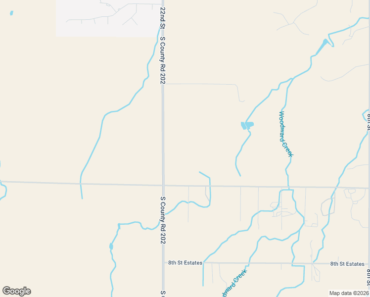 map of restaurants, bars, coffee shops, grocery stores, and more near in Woodward